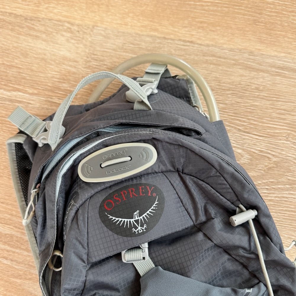 Osprey raptor 10 hydraulics hydration pack biking hiking backpack S/M silt gray - Picture 5 of 13